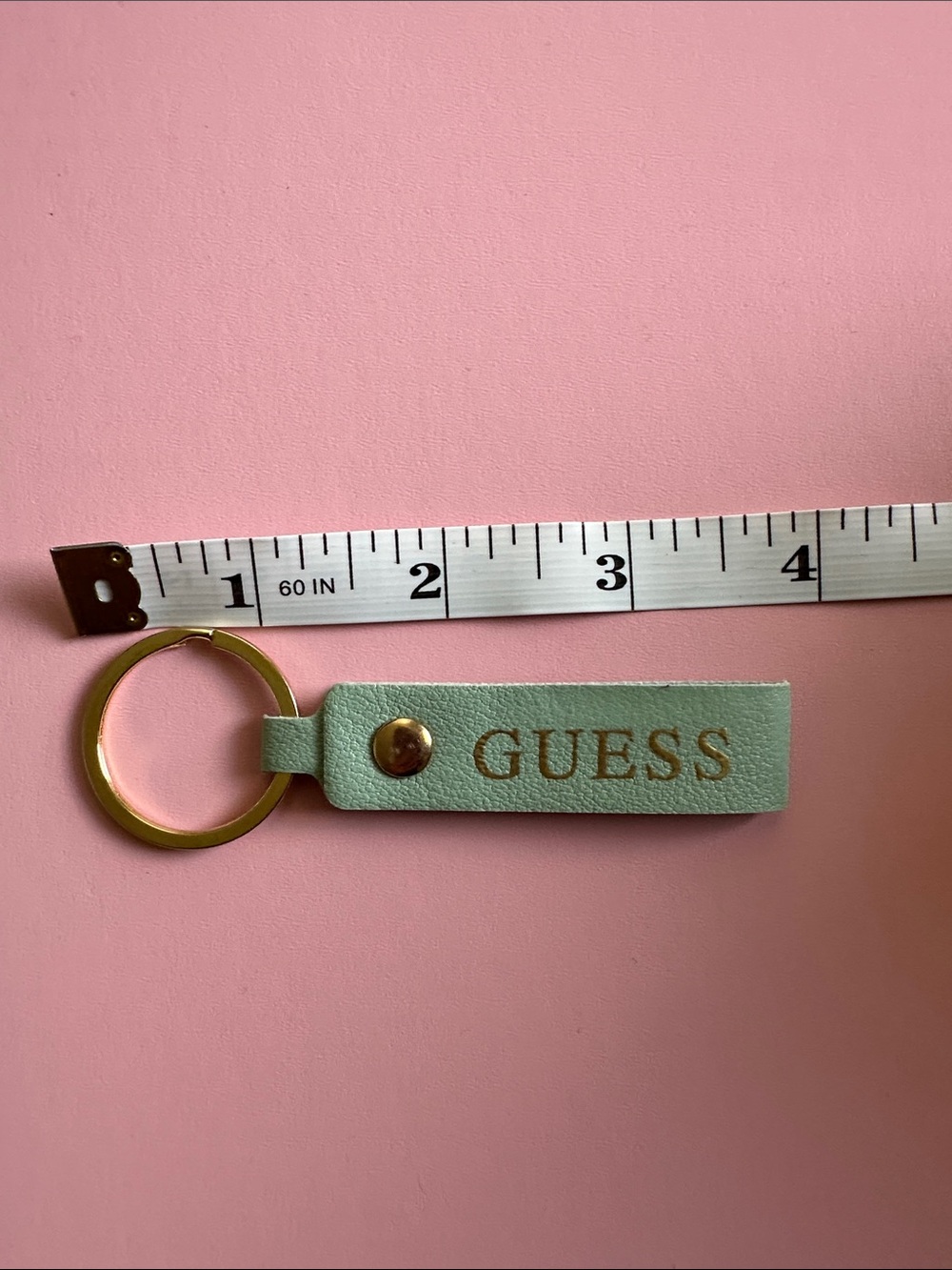 π Leather Loop Key Ring β Mint - Picture 3 of 5